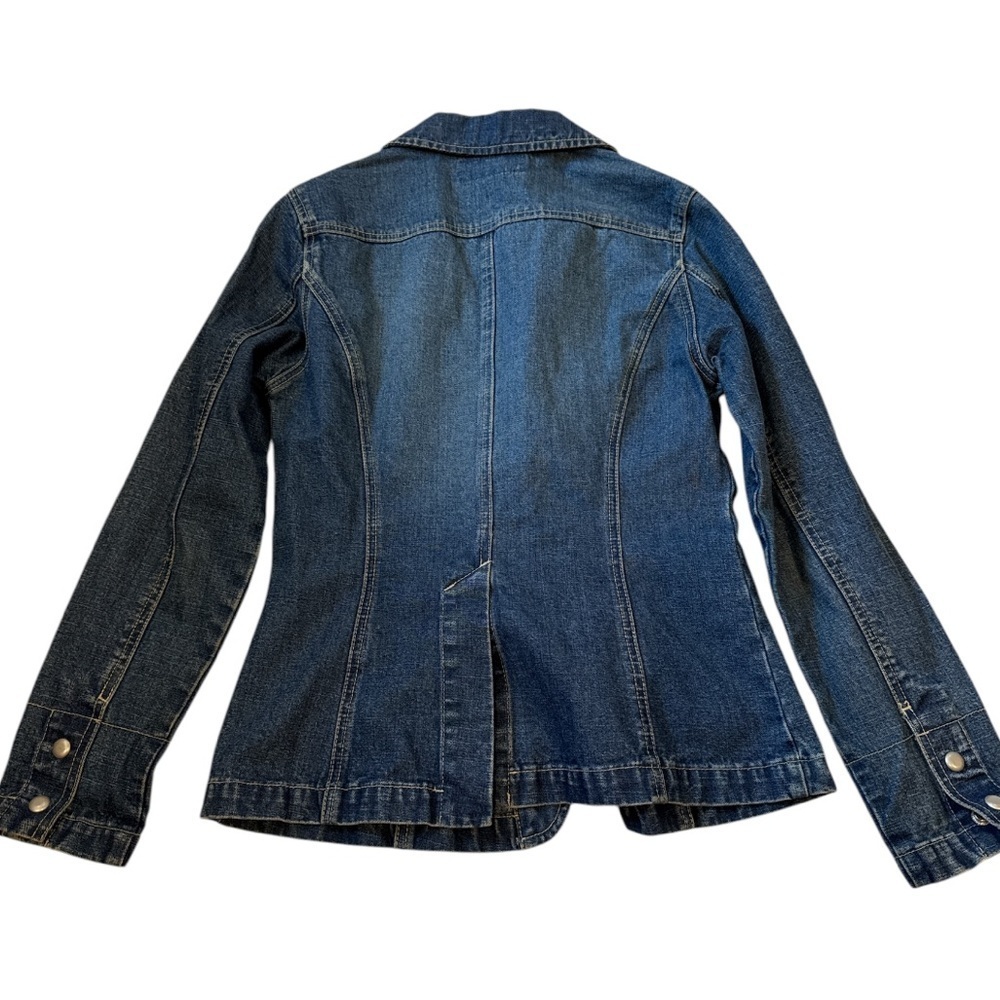 🟠 Outer Edge Women's Blue Denim Jacket Size Small - Picture 5 of 5